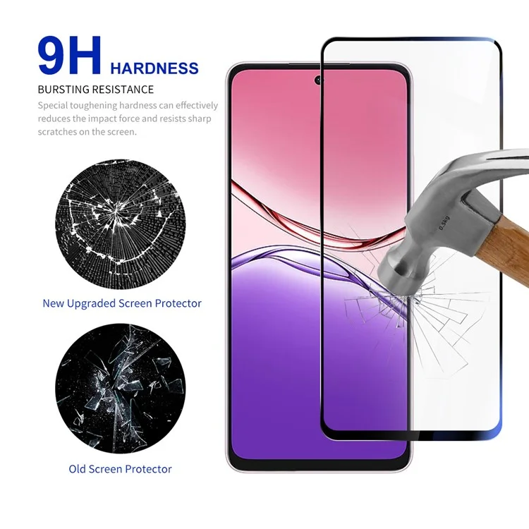 RURIHAI Pour Oppo A5 Édition Vitality Protection d'écran Verre Trempé Haute Aluminium-Silicium