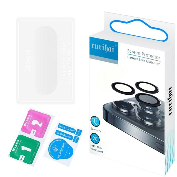 RURIHAI For Nothing Phone (3a) Camera Lens Protector 3D Clear High Aluminum-Silicon Glass Lens Film