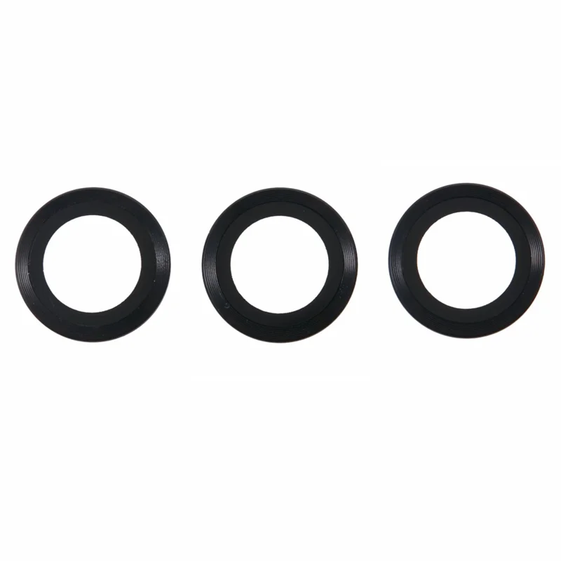 For Samsung Galaxy S25 Camera Lens Protector AR High Transparency Metal Ring Tempered Glass Lens Film - Black