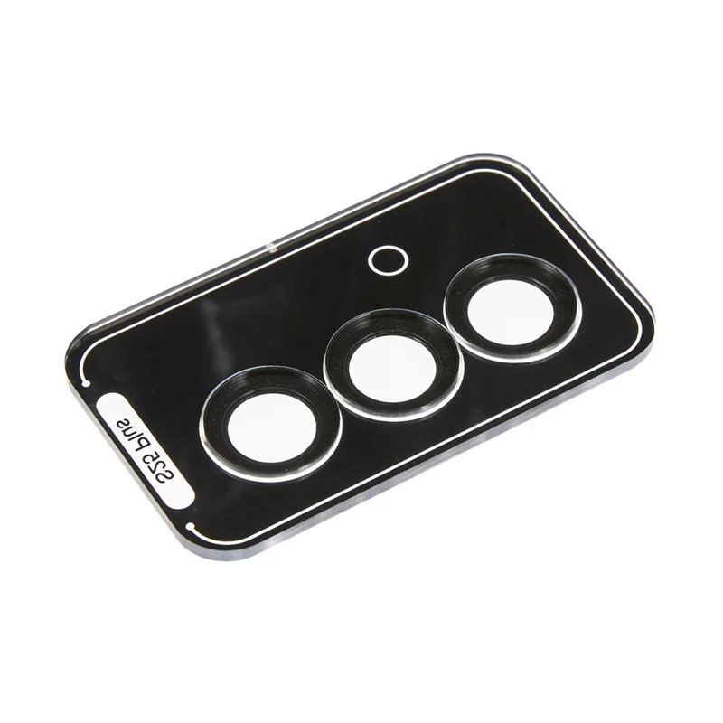For Samsung Galaxy S25+ Camera Lens Protector AR High Transparency Metal Ring Tempered Glass Lens Film - Black