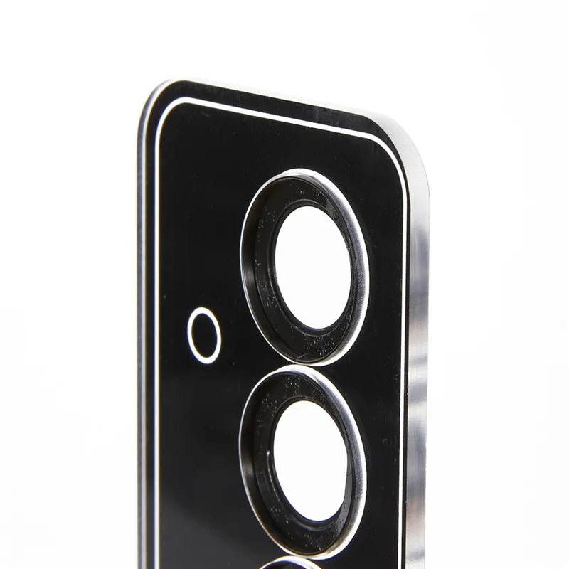 For Samsung Galaxy S25+ Camera Lens Protector AR High Transparency Metal Ring Tempered Glass Lens Film - Black