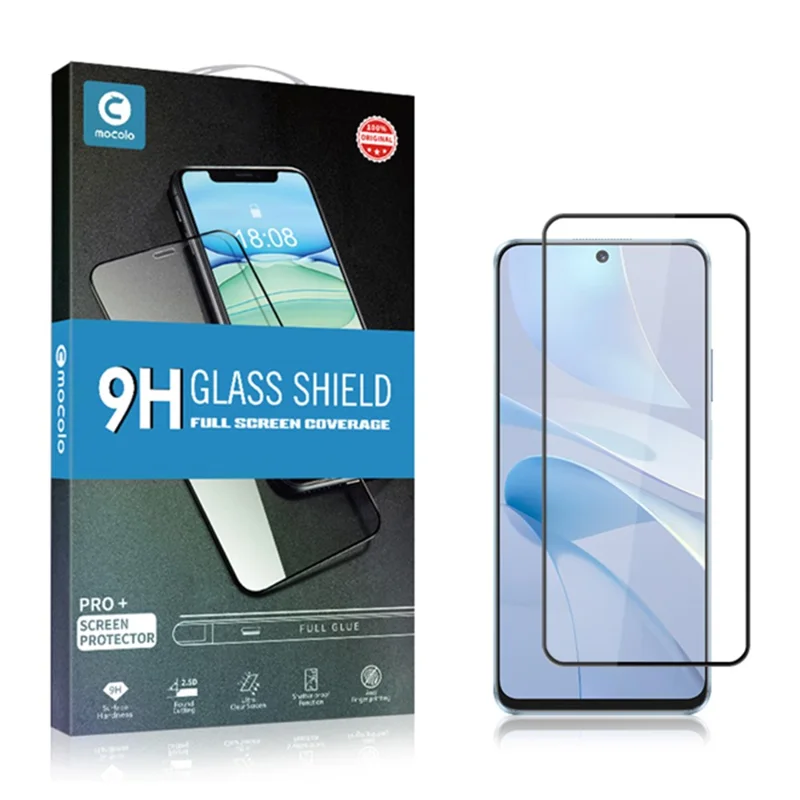 MOCOLO For Huawei nova 13i 4G / 12i 4G Screen Protector Anti-Shatter Silk Printing Tempered Glass Film - Black