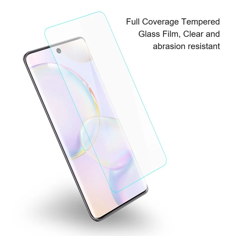AMORUS For Honor 400 Lite 5G Front Screen Protector 2.5D Arc Edge 9H High Aluminum-Silicon Glass Film