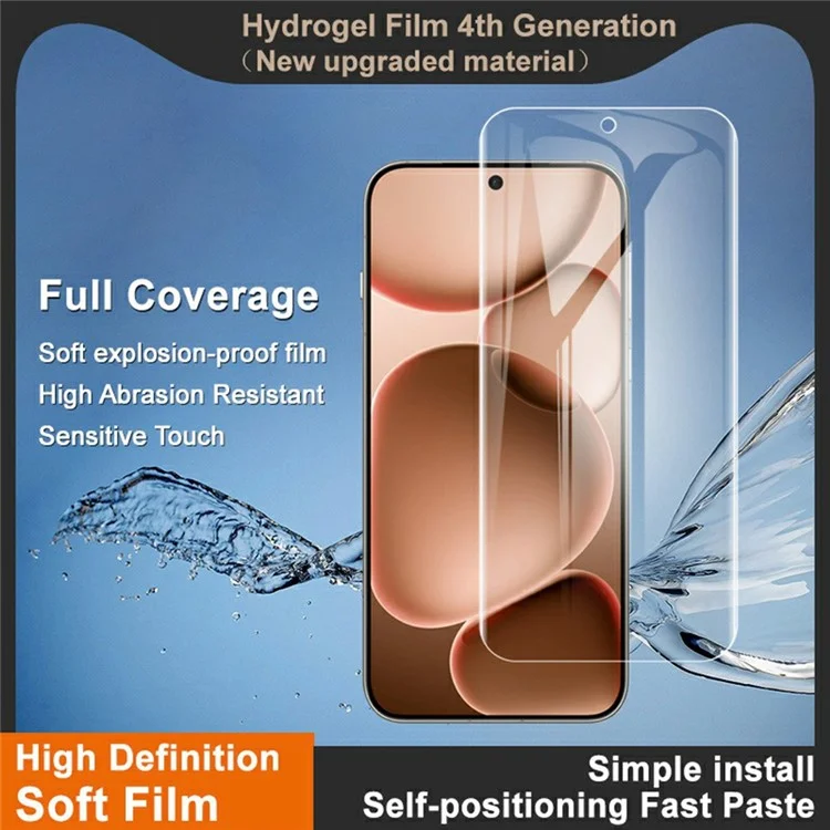 IMAK Hydrogel Film 4th Gen For Oppo Find X8s+ 5G Full Screen Protector Ultra Clear Soft TPU Film