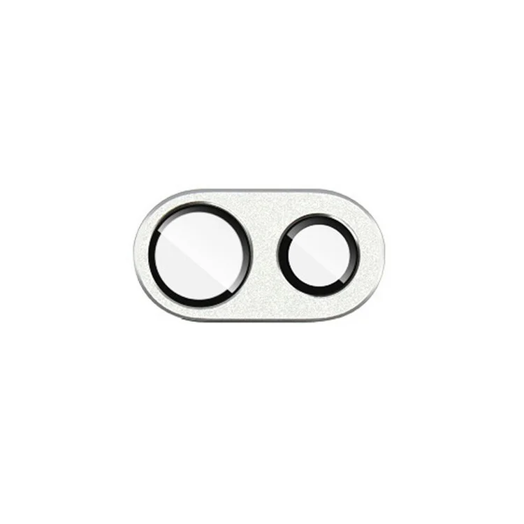 IMAK For Google Pixel 9a Camera Lens Film Metal Lens Cap + Tempered Glass Lens Protector - Silver
