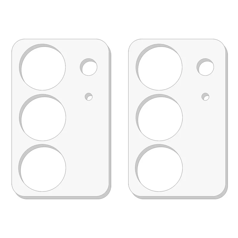 2Pcs For Realme C75x Camera Lens Protector 3D Arc Edge Anti-Scratch Tempered Glass Lens Film