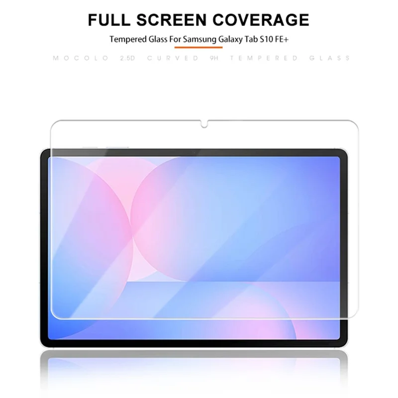 Protector de pantalla de vidrio templado MOCOLO para Samsung Galaxy Tab S10 FE+ con alta transparencia