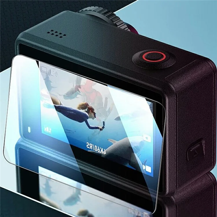 RURIHAI For DJI Osmo Action 4 Screen Protector 2.5D AR Enhanced High Aluminium-Silicon Glass Film