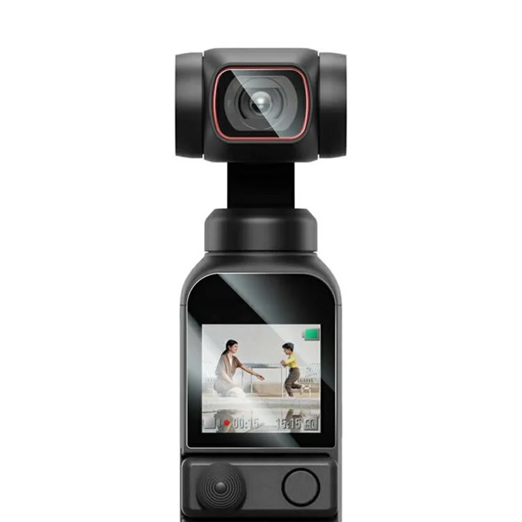 RURIHAI для DJI Pocket 2 Защитная пленка для объектива + защита экрана 0,2 мм 2,5D из высокопрочного алюмосиликатного стекла
