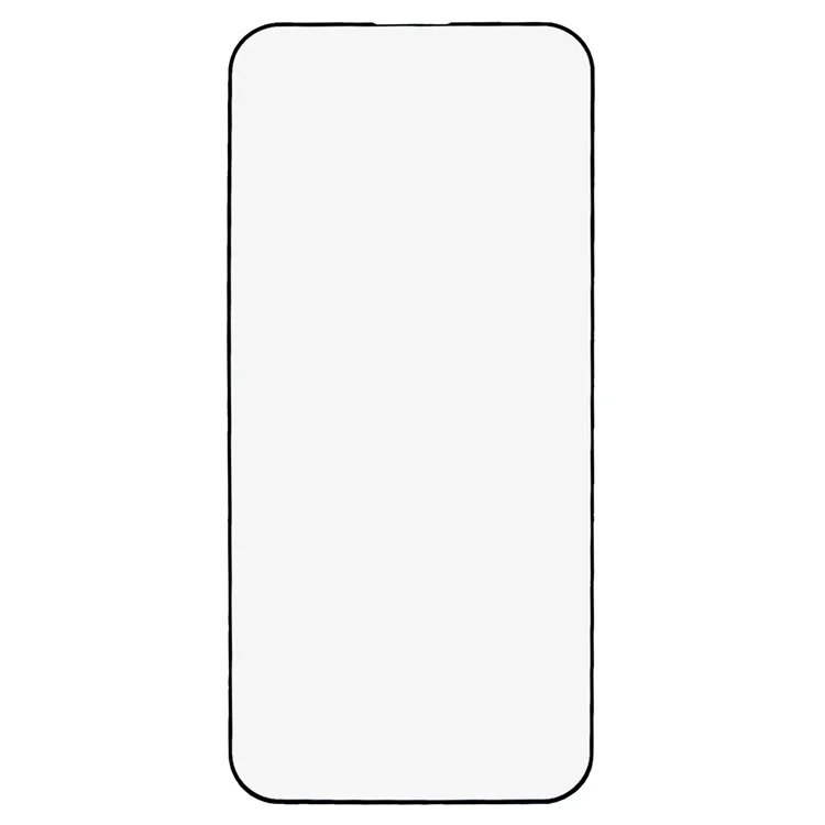 For iPhone 16 Pro Screen Protector Ultra Clear Metal Frame + Tempered Glass Film