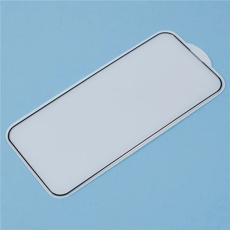 For iPhone 16 Pro Screen Protector Ultra Clear Metal Frame + Tempered Glass Film