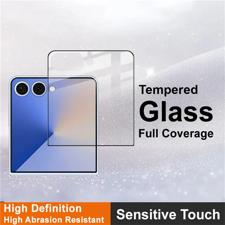 IMAK For Samsung Galaxy Z Flip7 5G Rear Screen Protector Tempered Glass Full Cover Film