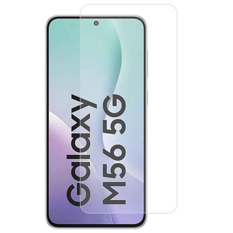 AMORUS per Samsung Galaxy M56 5G Pellicola Protettiva Frontale 2.5D Bordo Arcuato Vetro Temperato 9H in Alluminio-Silicio