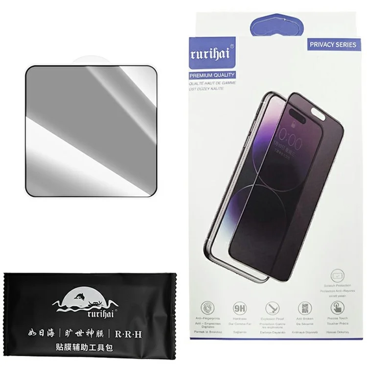 RURIHAI para Huawei Pura X Protector de Pantalla de Privacidad de 0,3 mm, Cristal de Aluminio-Silicio 2,5D Antiespia