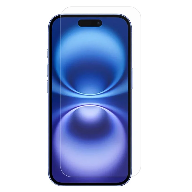Acquisto all'ingrosso per pellicola protettiva in vetro temperato con bordi ad arco per iPhone 16, trasparente