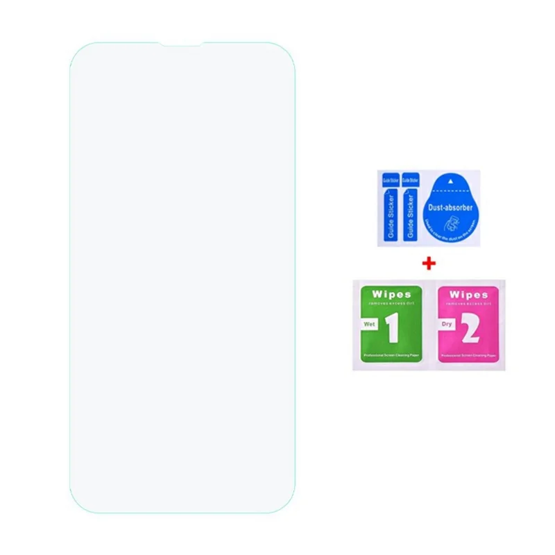 Compra em Bulk para Película de Vidro Temperado Protetor de Tela do iPhone 14 Pro Max com Bordas Curvadas Transparente