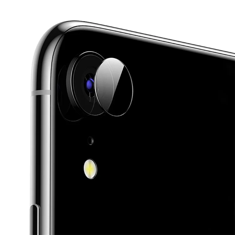 AMORUS Pour iPhone XR 6.1 pouces Protecteur d'objectif de caméra Clair Résistant aux rayures Verre trempé Couvercle de film pour caméra
