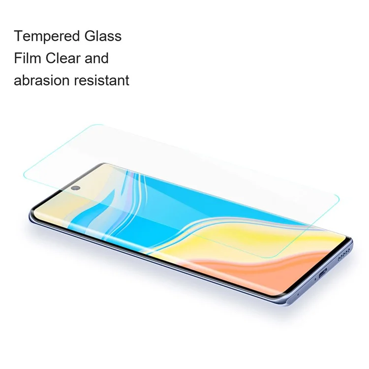 AMORUS для Honor X60 GT 5G защитное стекло для фронтальной панели 2.5D дуговой край 9H высококачественное алюмосиликатное стекло