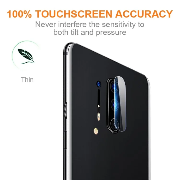 AMORUS Für OnePlus 8 Pro HD Clear Camera Lens Protector Kratzfest Gehärtetes Glas Anti-Explosion Linsenfilm