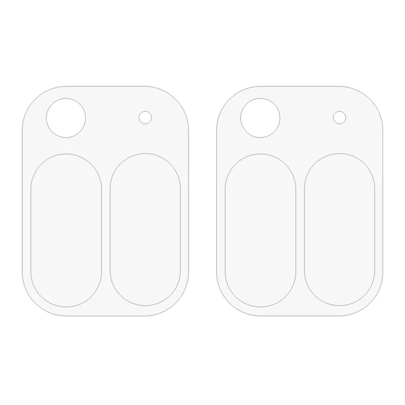 2PCS For Google Pixel 10 Pro Fold Camera Lens Protector 2.5D Tempered Glass Lens Film (Large Version)