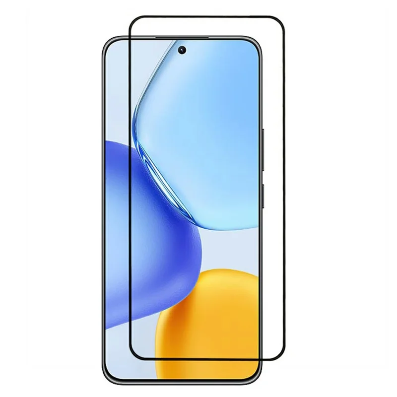 For Honor X60 GT 5G / 300 Tempered Glass Electroplating Anti-Fingerprint Silk Printing Full Glue Screen Protector