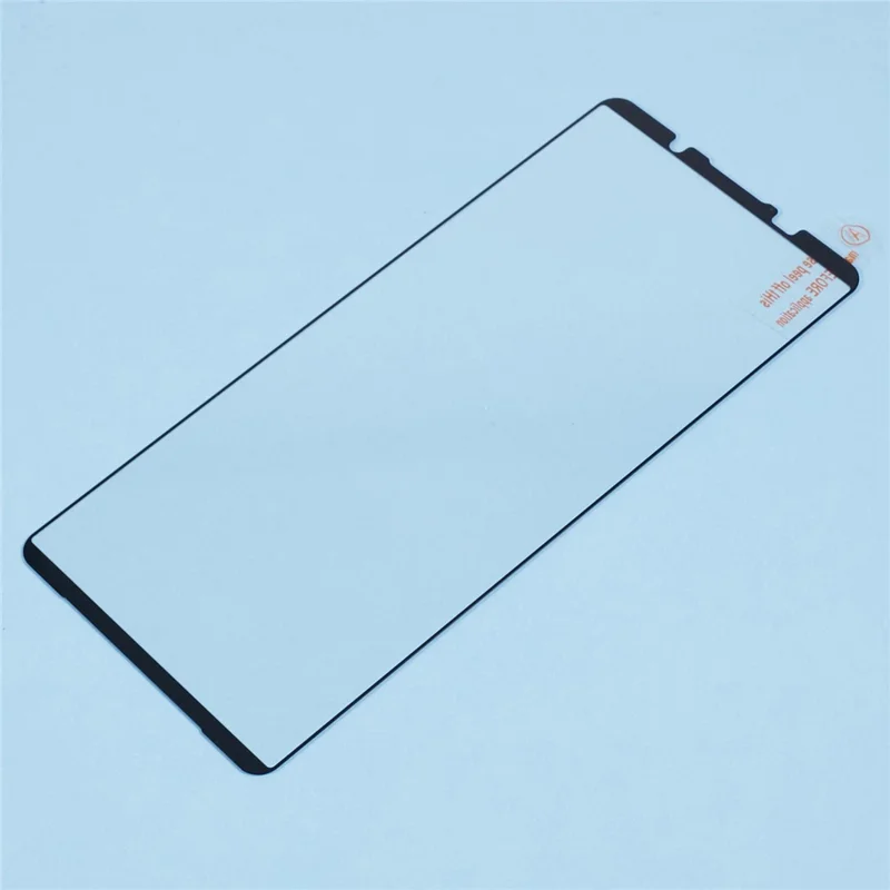For Sony Xperia 1 VII Tempered Glass Electroplating Anti-Fingerprint Silk Printing Full Glue Screen Protector