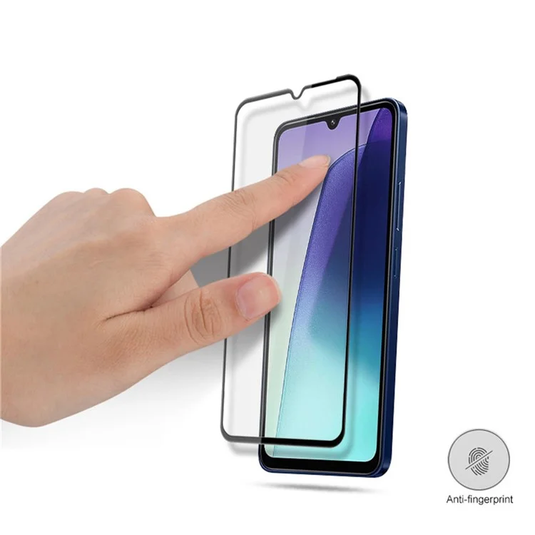 MOCOLO Screen Protector For Xiaomi Poco C71 4G / C75 4G / 5G / Redmi 14C 4G / 14R 5G , Anti-Shatter Silk Printing Tempered Glass Film - Black