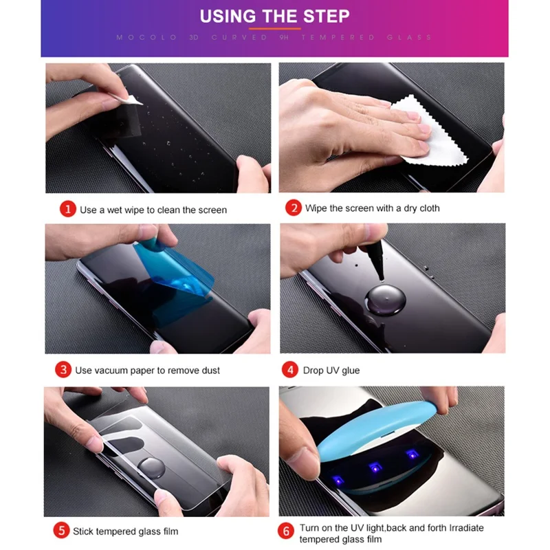MOCOLO For vivo X200 Ultra 5G Screen Protector Tempered Glass UV Liquid Film 3D Curved Full Coverage
