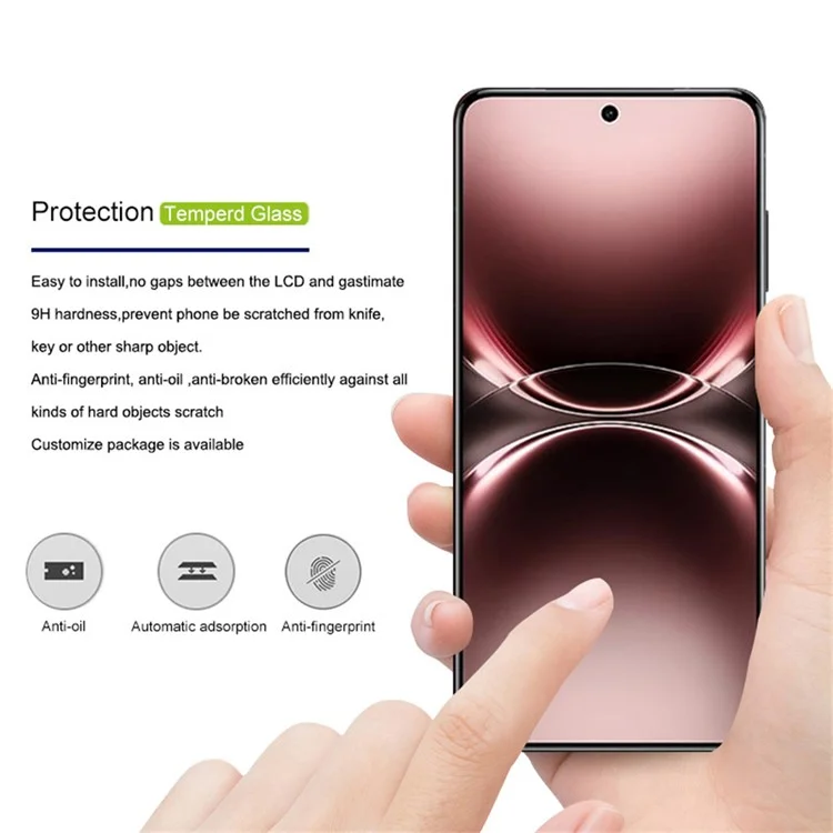 MOCOLO Pour vivo X200 Ultra 5G Protection d'écran Film de Verre Trempé 3D Incurvé