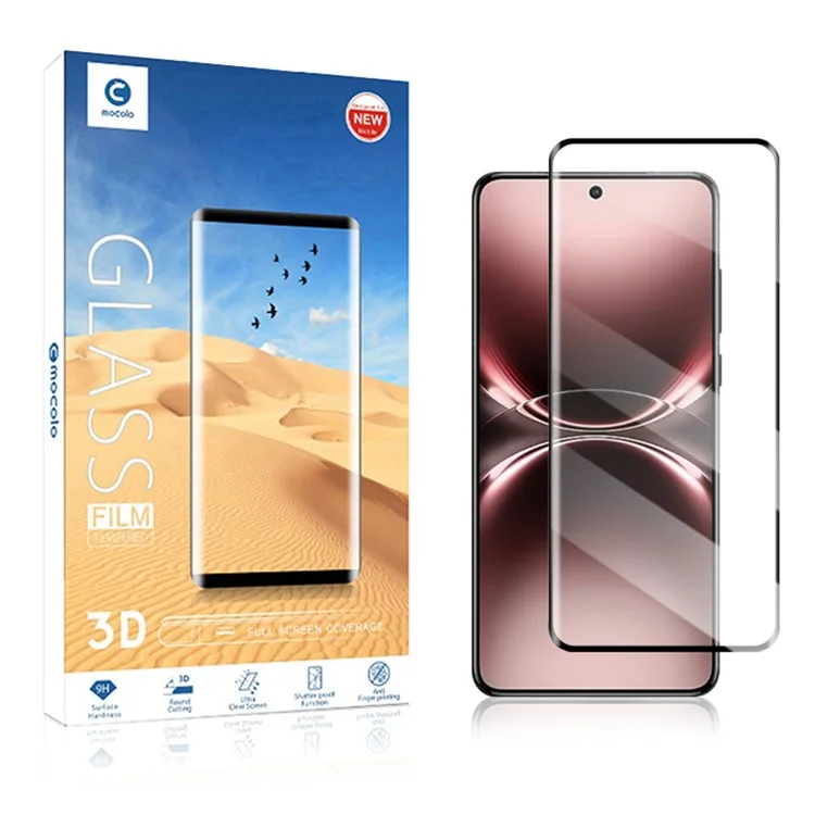 MOCOLO Pour vivo X200 Ultra 5G Protection d'écran Film de Verre Trempé 3D Incurvé