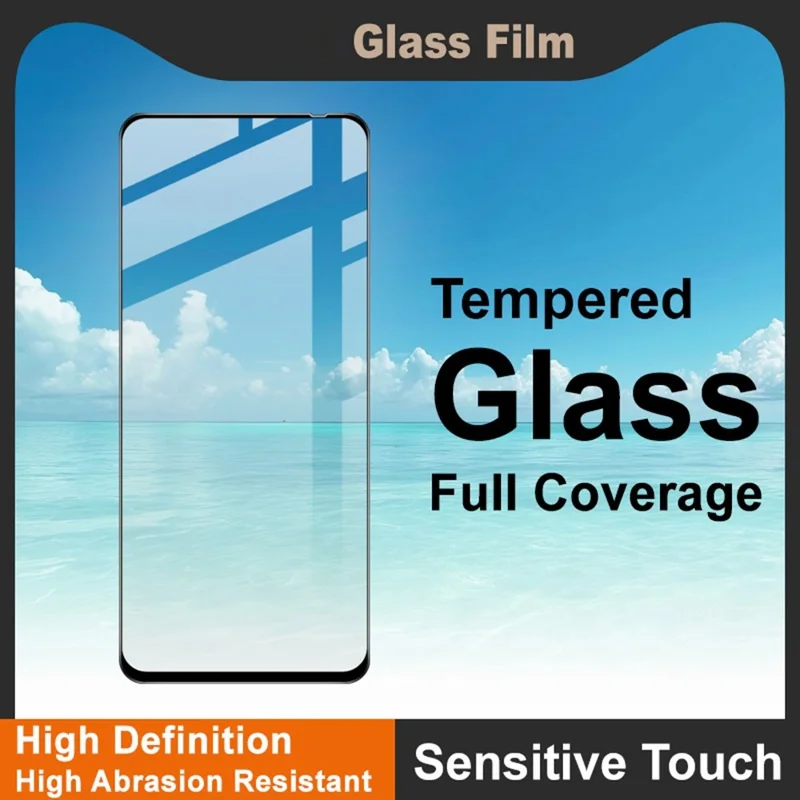 IMAK Pro+ Serie för Xiaomi Redmi 13x 4G, Härdat Glas Helskärmsbeskydd, Känsligt Beröringsfilm