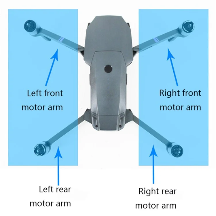 For DJI Mavic Pro Right Rear Arm OEM Replacement Part (Without Logo)