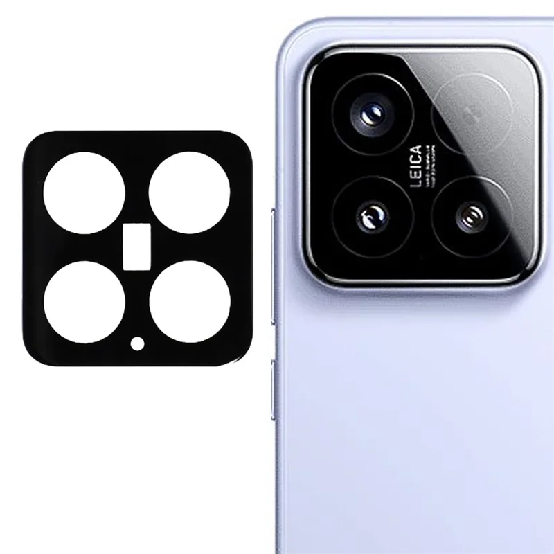 For Xiaomi 15 Camera Lens Protector Quick Installation Tempered Glass Lens Film, Black