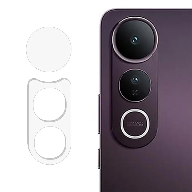 1 Set für vivo V50 Lite 4G / 5G Kameraobjektiv-Schutz 3D Bogen-Kante Kratzfestes Hartglas Objektivschutzfolie