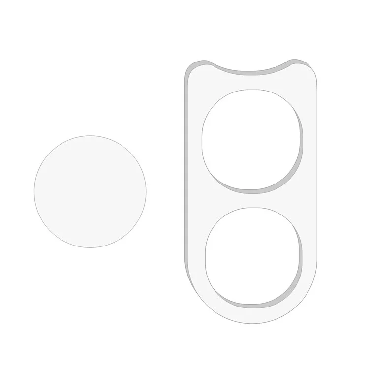 1 Set für vivo V50 Lite 4G / 5G Kameraobjektiv-Schutz 3D Bogen-Kante Kratzfestes Hartglas Objektivschutzfolie