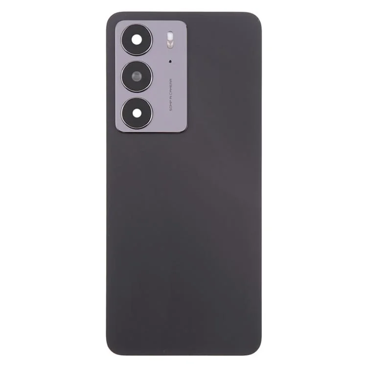 Pour Realme C75 Boîtier de Batterie OEM Avec Couvercle d'Objectif d'Anneau de Caméra de Remplacement - Noir