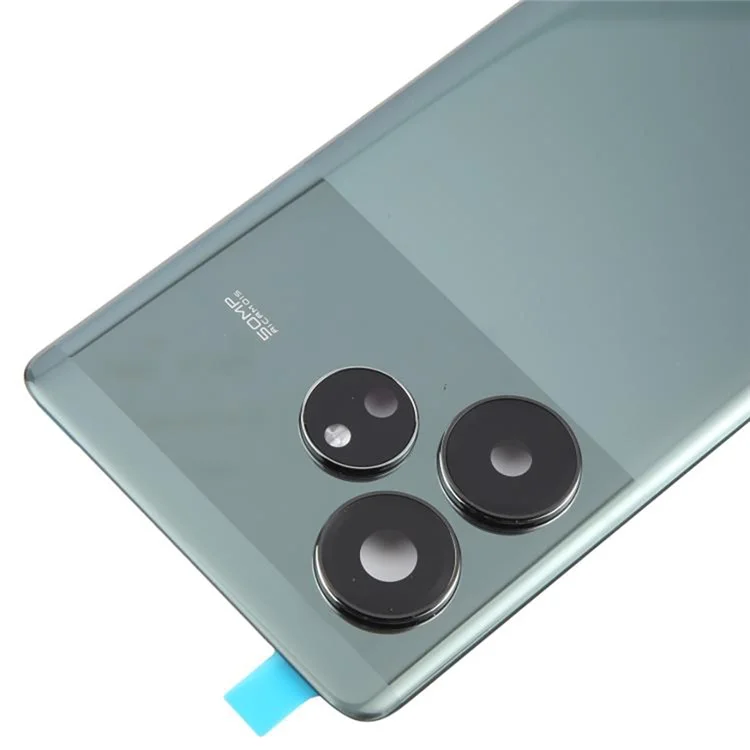 Carcasa de Batería OEM para Realme GT Neo6 5G / GT 6 5G con Tapa de Lente de Anillo de Cámara de Repuesto - Negro
