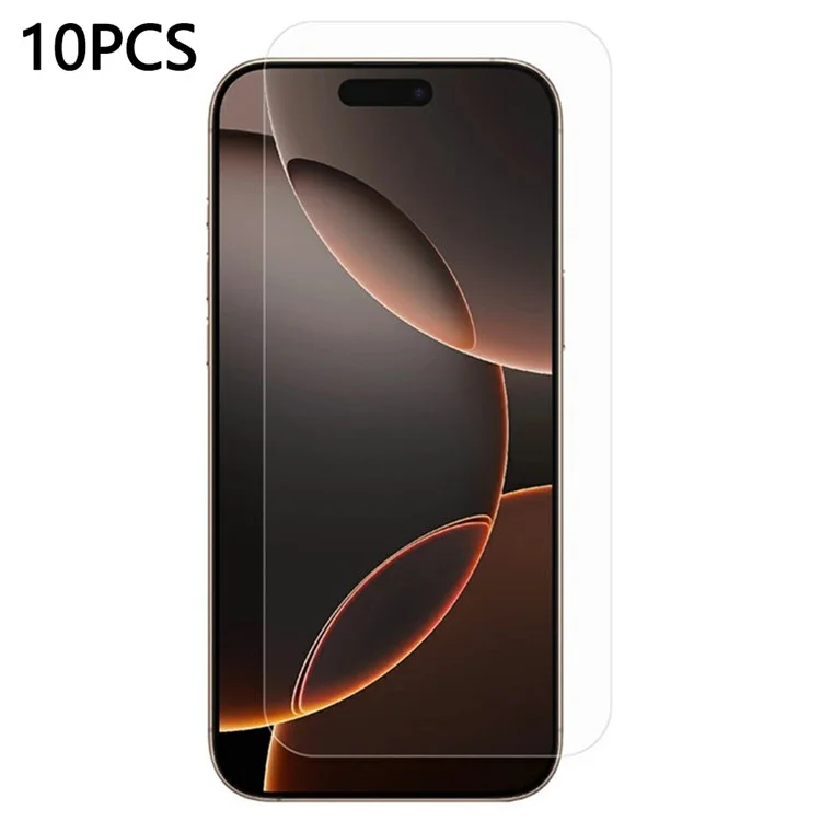 Pack de 10 Protecteurs d'écran en Verre Aluminium-Silicium 2.5D pour iPhone 16 Plus / 15 Plus
