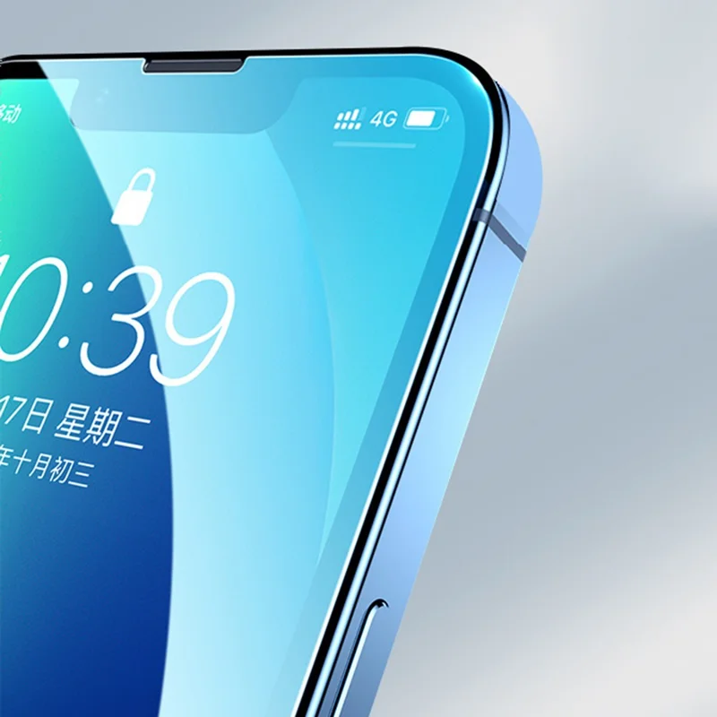 10Pcs  /  Pack For iPhone 15 Pro Max Screen Protector 2.5D High Aluminium-Silicon Glass Screen Film
