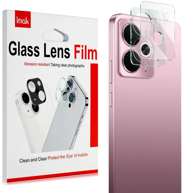 IMAK For Realme 14 5G Tempered Glass Camera Lens Protector + Acrylic Lens Cap