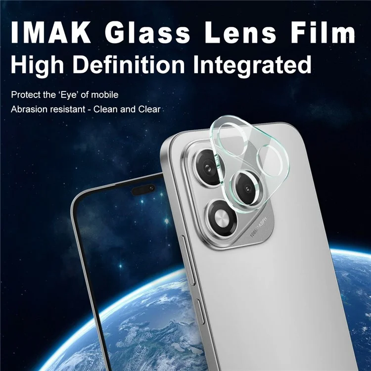 IMAK Für Honor 400 Lite Gehärtete Glaslinsen-Schutzfolie + Acryl-Objektivdeckel