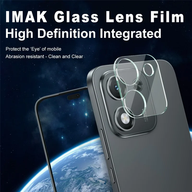 IMAK voor Honor X70i Gehard Glas Camera Lensbeschermer + Acryl Lensdop