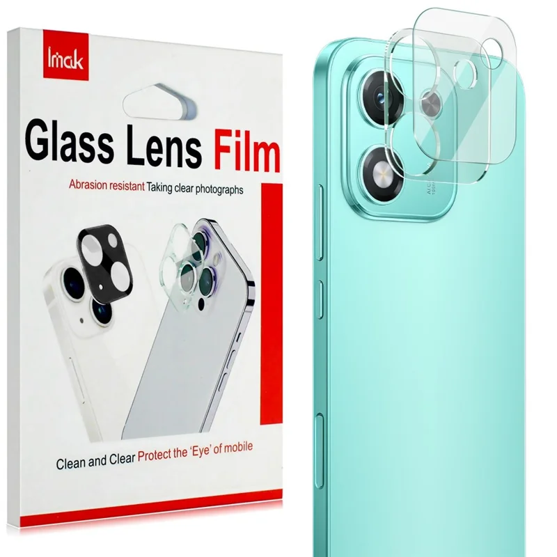 IMAK voor Honor X70i Gehard Glas Camera Lensbeschermer + Acryl Lensdop