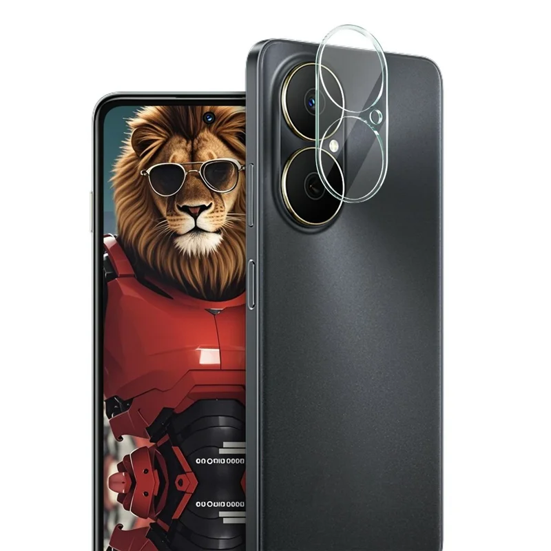 IMAK voor Huawei Enjoy 80 Gehard Glas Camera Lensbeschermer + Acryl Lensdop