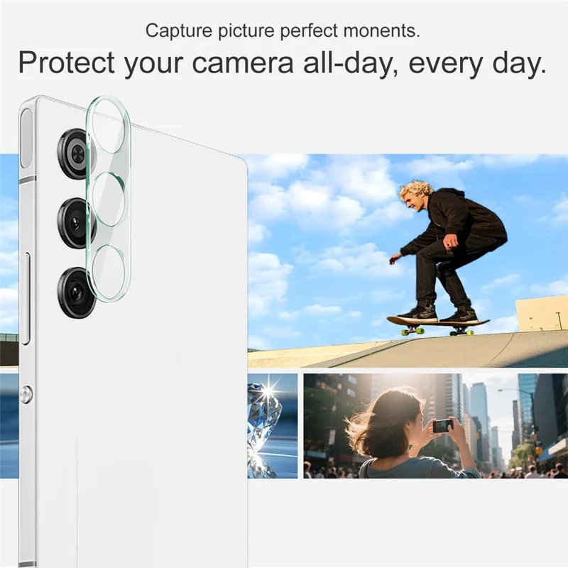 IMAK For ZTE nubia Redmagic 10 Air 5G Tempered Glass Camera Lens Protector + Acrylic Lens Cap