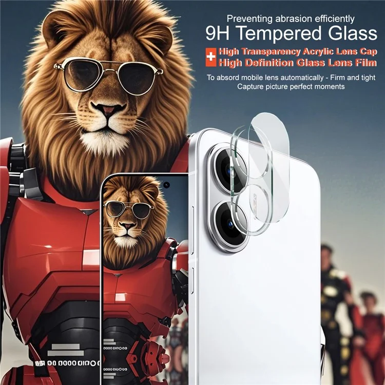 Protetor de Lente de Câmera de Vidro Temperado IMAK para Xiaomi Poco F7 5G / Redmi Turbo 4 Pro 5G + Tampa de Lente Acrílica