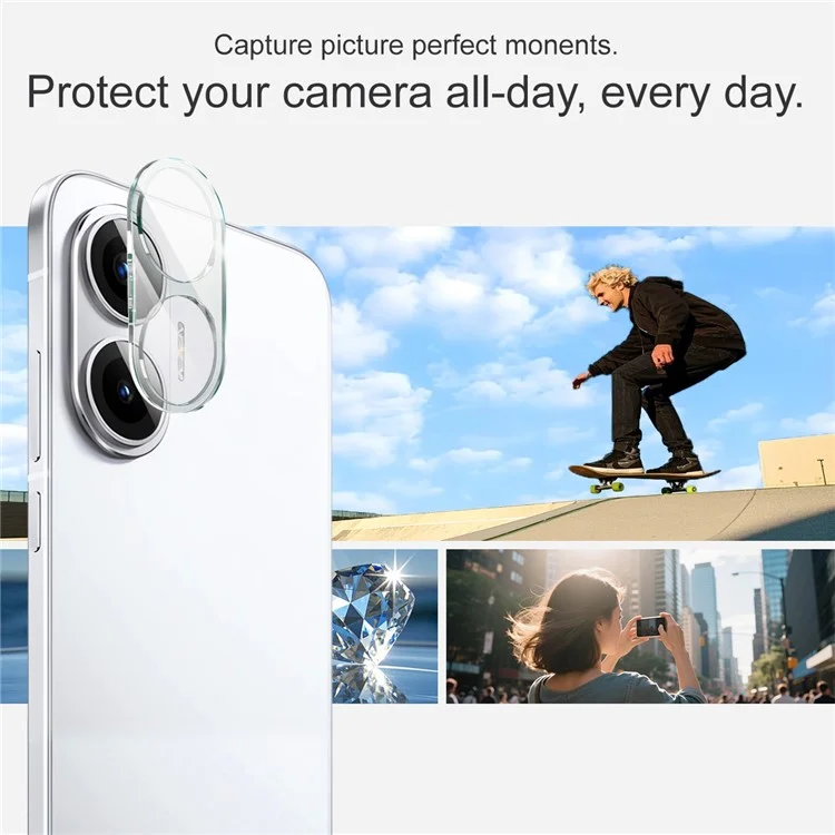 Protetor de Lente de Câmera de Vidro Temperado IMAK para Xiaomi Poco F7 5G / Redmi Turbo 4 Pro 5G + Tampa de Lente Acrílica