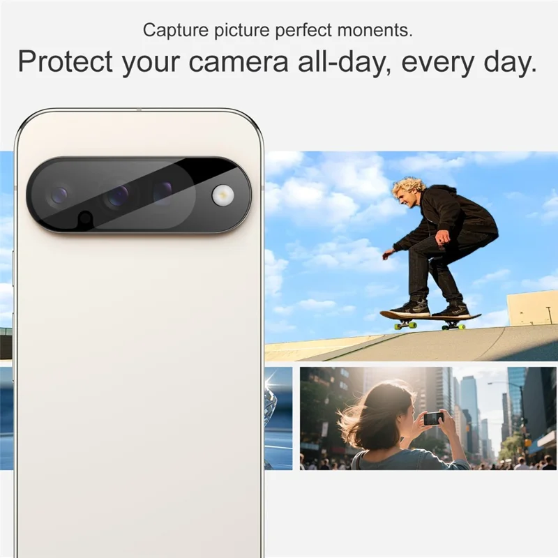 IMAK Per Google Pixel 10 Protezione Lente Fotocamera Vetro Temperato HD Trasparente Pellicola Lente (Versione Nera)
