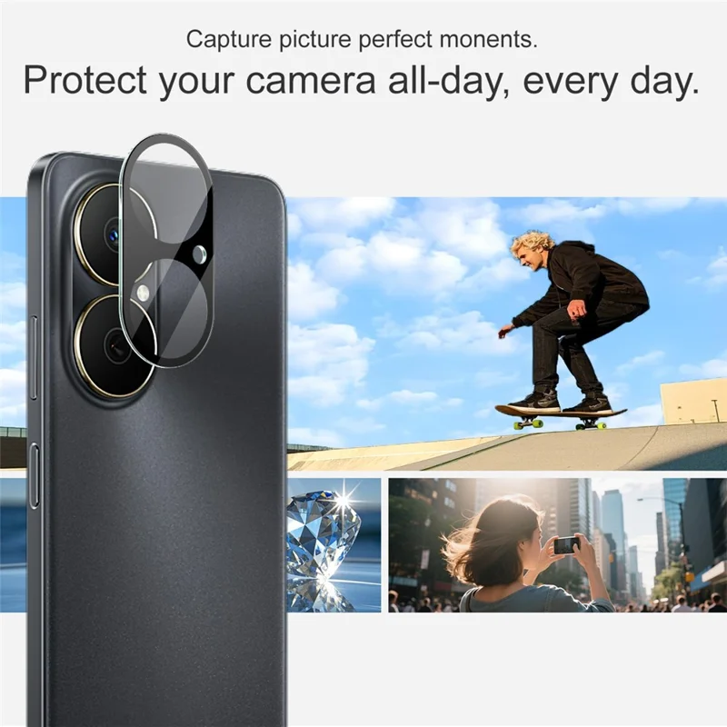 IMAK For Huawei Enjoy 80 Tempered Glass Lens Film + Acrylic Cap (Black Version)