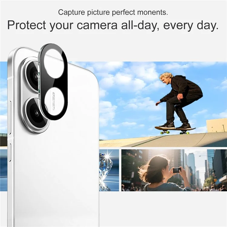 IMAK For Xiaomi Redmi Turbo 4 Pro 5G  /  Poco F7 5G Tempered Glass Lens Film + Acrylic Cap (Black Version)